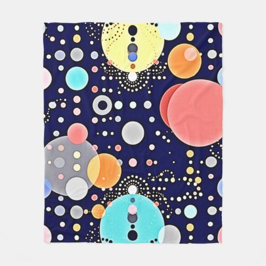 Blijde Bubble Universe Vision Fleece Deken (Voorkant)