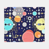 Blijde Bubble Universe Vision Fleece Deken (Voorkant (Horizontaal))