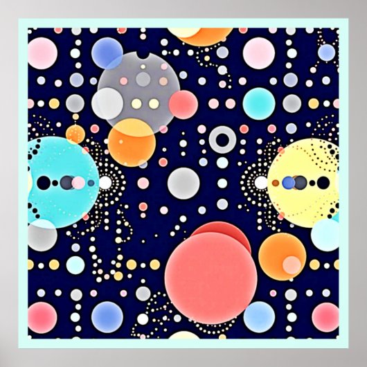Blijde Bubble Universe Vision Poster (Voorkant)