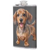 Blijde Dachshund Puppy Heupfles (Links)