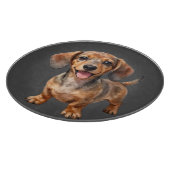 Blijde Dachshund Puppy Snijplank (Hoek)