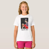 Blijde dans naar het oudjaarsfeest t-shirt (Voorkant volledig)