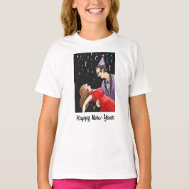 Blijde dans naar het oudjaarsfeest t-shirt