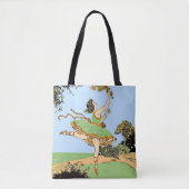 blijde danser afdruk tote bag (Voorkant)