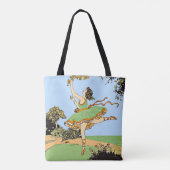 blijde danser afdruk tote bag (Achterkant)