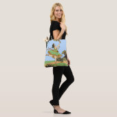 blijde danser afdruk tote bag (Op model)