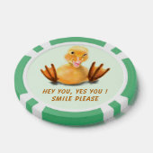Blijde Eend Grappige Pokerfiches Glimlach - Uw Tek Poker Chips (Enkel)