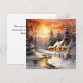 Blijde en vertroostende tijding feestdagenkaart (Voorkant / Achterkant)