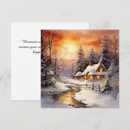 Blijde en vertroostende tijding feestdagenkaart (Voorkant / Achterkant)