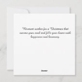 Blijde en vertroostende tijding feestdagenkaart (Achterkant)