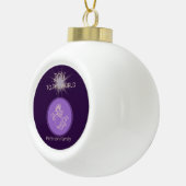 Blijde Engel Starburst Zegen Keramische Bal Ornament (Rechts)
