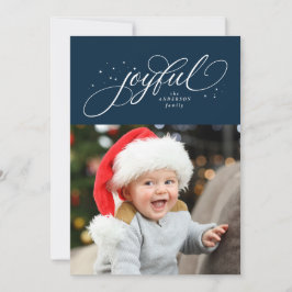 Blijde foto marine kerst feestdagenkaart