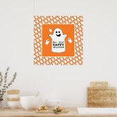 Blijde Geest, Oranje Halloween Feest Poster (Keuken)