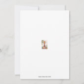 Blijde Giraffe met Cadeaus & Taart | Kaart (Achterkant)