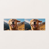Blijde Golden Retriever Die Rent Kaart (Buitenkant ongevouwen)