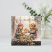 Blijde Harten: Kerstwarmte Feestdagenkaart (Staand voorkant)