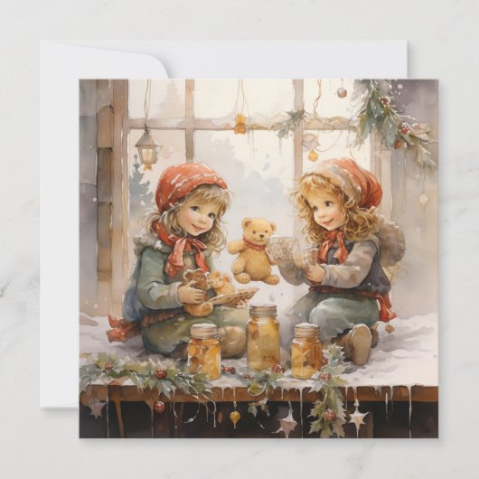 Blijde Harten: Kerstwarmte Feestdagenkaart (Voorkant)