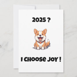 Blijde hond 2025? IK KIES VOOR VREUGDE Kaart