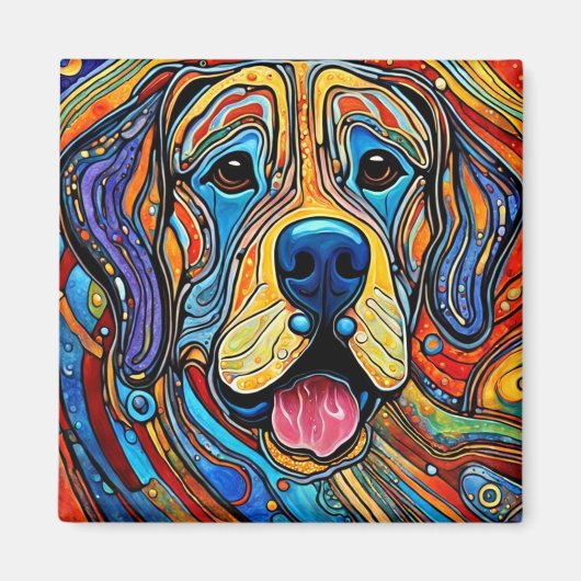 Blijde Hond Magneet (Voorkant)