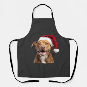 Blijde honden met Kerstmis Grappige honden Klassie Schort