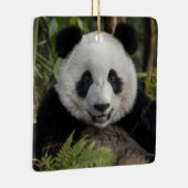 Blijde jonge panda, China Keramisch Ornament (Rechts)