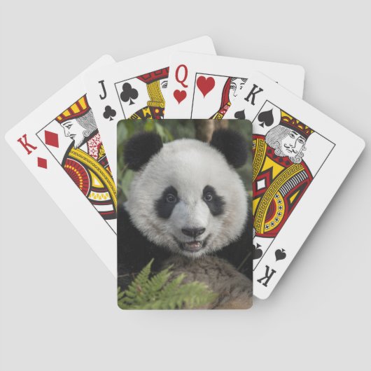 Blijde jonge panda, China Pokerkaarten (Achterkant)
