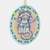 Blijde Kat Keramisch Ornament (Rechts)