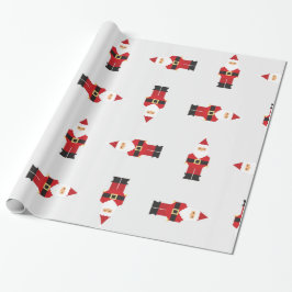 Blijde Kerstman Kerst Inpakpapier