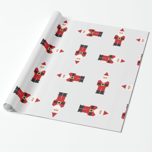 Blijde Kerstman Kerst Inpakpapier (Uitgerold)