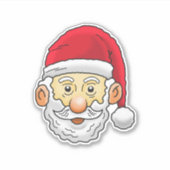 Blijde Kerstman op maat gesneden vinyl sticker (Voorkant)