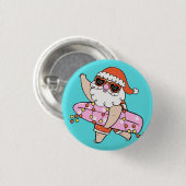 Blijde Kerstman Ronde Button 3,2 Cm (Voorkant /achterkant)