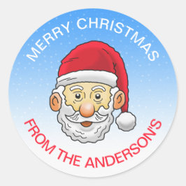 Blijde Kerstman Ronde Sticker