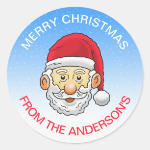 Blijde Kerstman Ronde Sticker