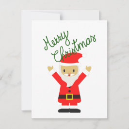 Blijde Kerstman wenst je Prettig Kerstfeest Feestdagenkaart