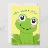 Blijde kikker SAVE THE DATE - tekst bewerkbaar Kaart (Achterkant)