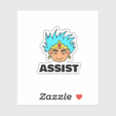 Blijde Koning Erik | Gamer Assist Viering Sticker (Vel)