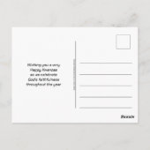 Blijde KWANZAA Principes Kruiswoordraadsel Briefkaart (Achterkant)