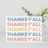 Blijde Leegte Bedankt Grote Groet Kaart (Staand voorkant)