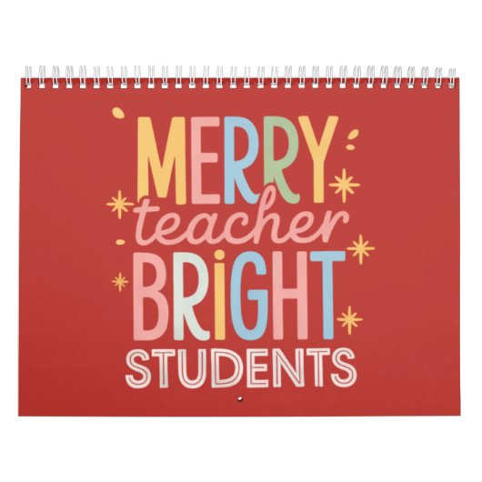 Blijde Leraar Heldere Studenten Kerstmis Grappige Kalender (Hoes)