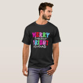 Blijde Leraar Heldere Studenten Retro Groovy Grapp T-shirt (Voorkant volledig)