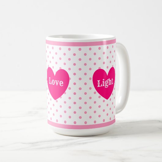 Blijde Liefde Licht Hart Koffiemok (Voorkant rechts)