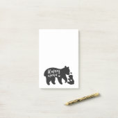 Blijde Mama en Babybeer Notities Post-it® Notes (Op bureau)