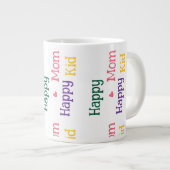 Blijde Moeder blij Kind Moederdag Reus  Grote Koffiekop (Voorkant rechts)