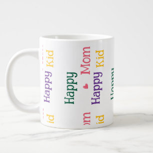 Blijde Moeder blij Kind Moederdag Reus  Grote Koffiekop
