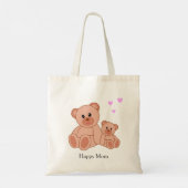 Blijde Moeder & Knuffelberen Tote Bag (Achterkant)