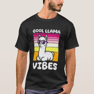 Blijde Moeders COOLE LLAMA VIBES Grappig Binnenkor T-shirt