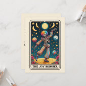 Blijde Moedersdag Skelet Vreugdebrenger Tarot Kaart (Voorkant / Achterkant in situ)