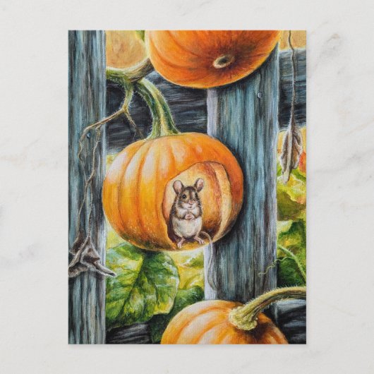 Blijde muis briefkaart (Voorkant)