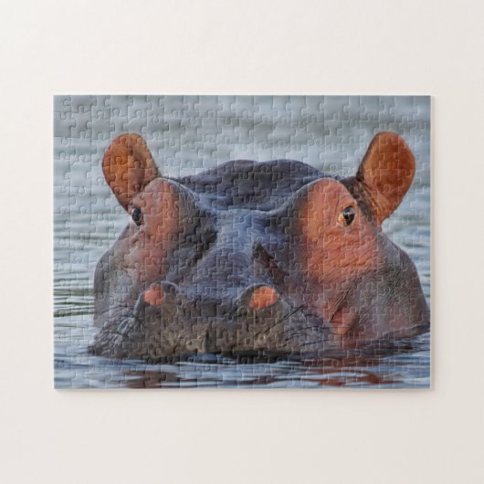 Blijde Nijlpaard Legpuzzel (Horizontaal)