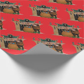 Blijde Oude Kerstman Elf, Jessie Willcox Smith Cadeaupapier (Hoek)